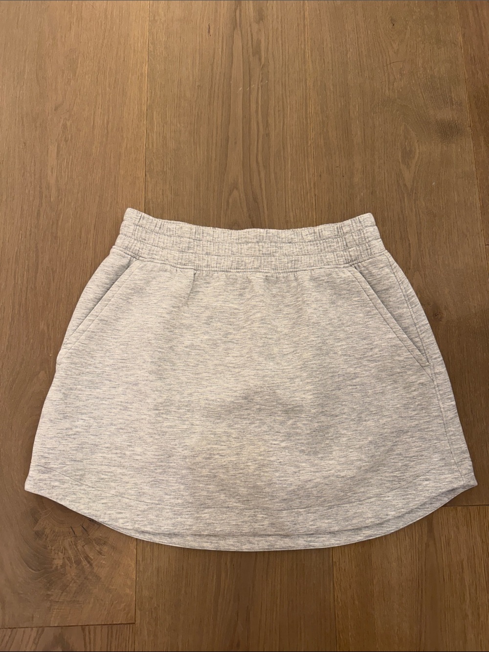 YPB Heather Gray Athletic Mini Skirt with Elastic Waist